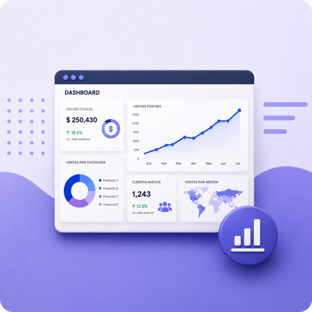 Plantilla de dashboard en Excel