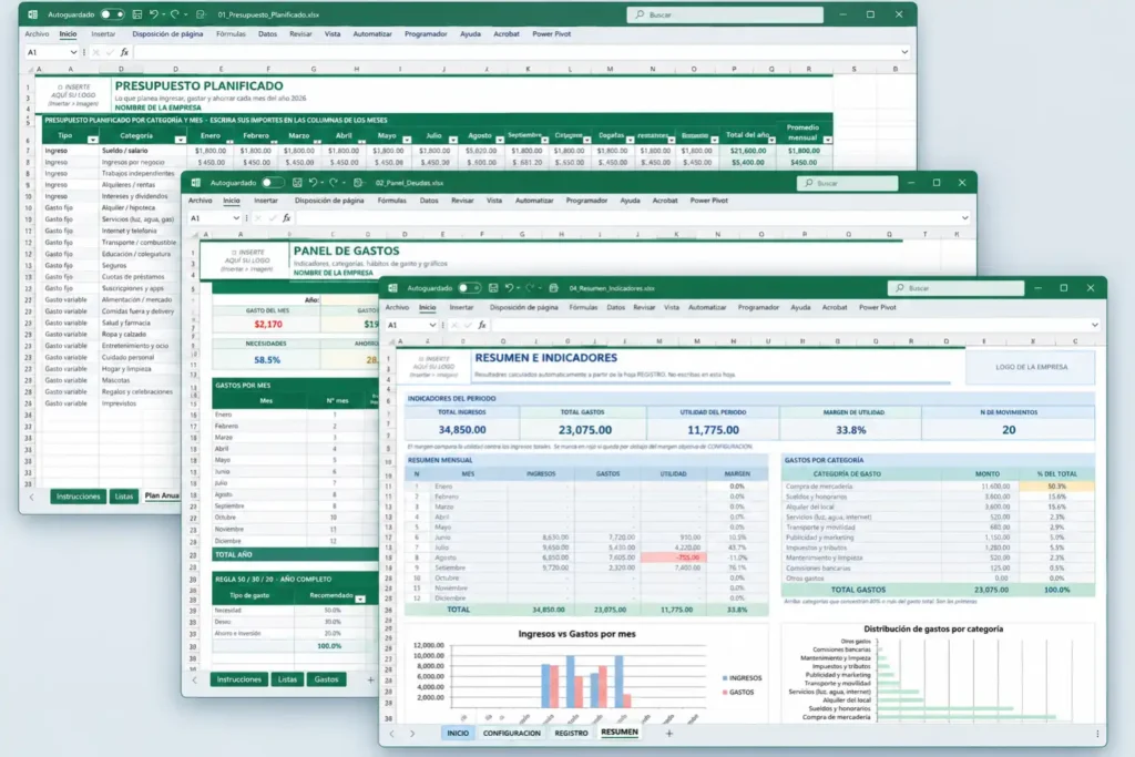 Kit Finanzas Personales en Excel